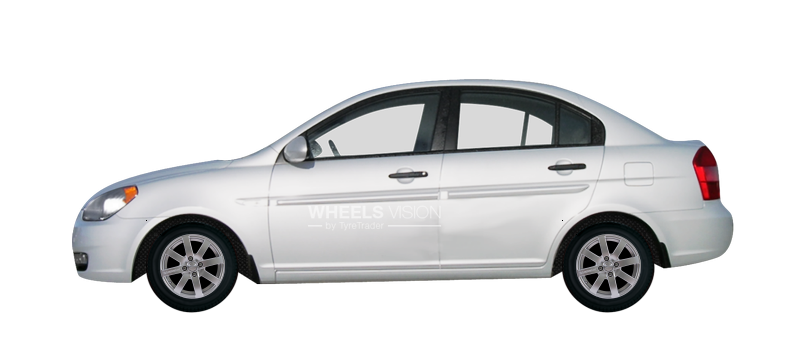 Factory wheels and tyres sizes Hyundai Accent III Sedan (2006 - 2011)
