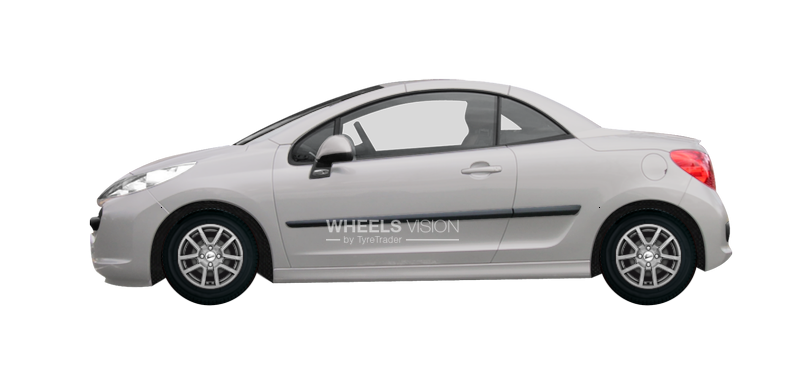 Factory wheels and tyres sizes Peugeot 207  Cabriolet (2007 - 2025)