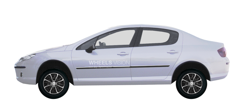 Заводские размеры шин и дисков Peugeot 407  Седан (2004 - 2010)