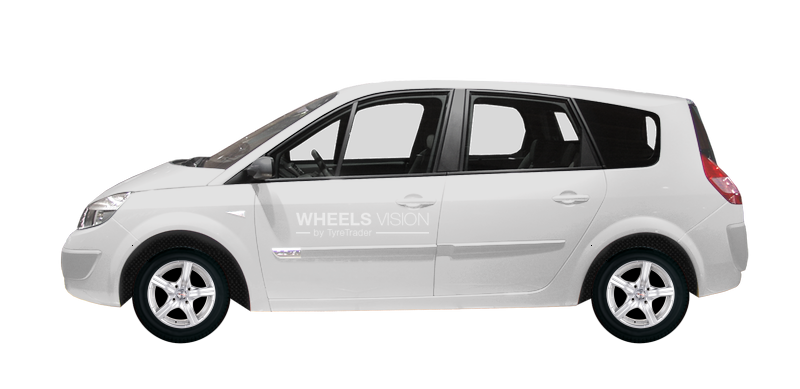 Заводские размеры шин и дисков Renault Scenic II  (2003 - 2009)