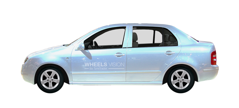 Заводские размеры шин и дисков Skoda Fabia I Седан (1999 - 2007)