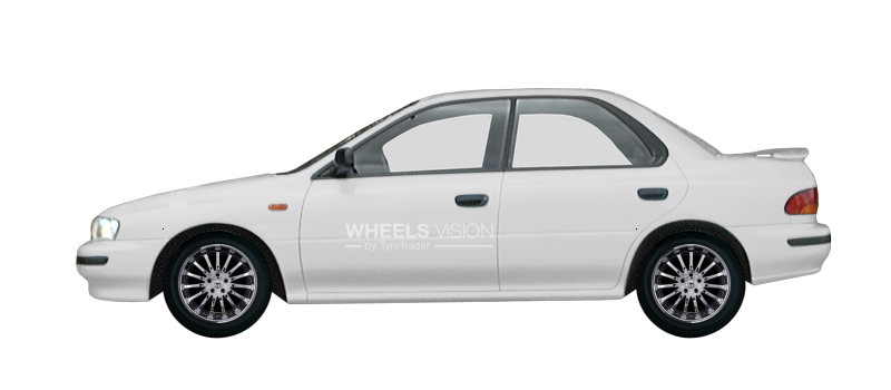 Factory wheels and tyres sizes Subaru Impreza I Sedan (1992 - 2000)