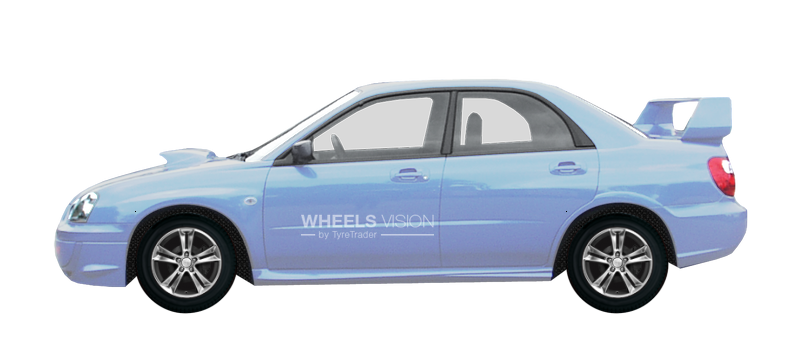 Factory wheels and tyres sizes Subaru Impreza II Sedan (2000 - 2007)