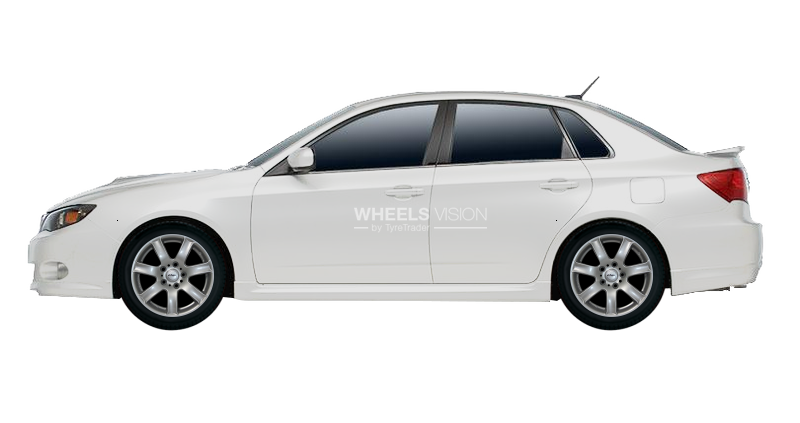 Factory wheels and tyres sizes Subaru Impreza III Sedan (2008 - 2011)