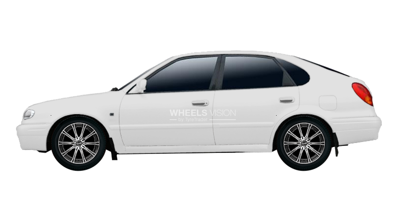 Wheel Borbet CW1 for Toyota Corolla VIII (E110) Restayling Hetchbek 5 dv.