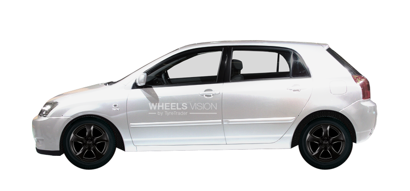 Диск Wheelworld WH22 на Toyota Corolla IX (E120, E130) Рестайлинг Хэтчбек 5 дв.