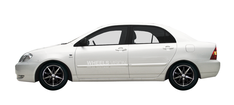 Wheel Racing Wheels H-410 for Toyota Corolla IX (E120, E130) Restayling Sedan