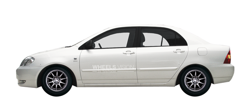 Wheel Racing Wheels H-158 for Toyota Corolla IX (E120, E130) Restayling Sedan