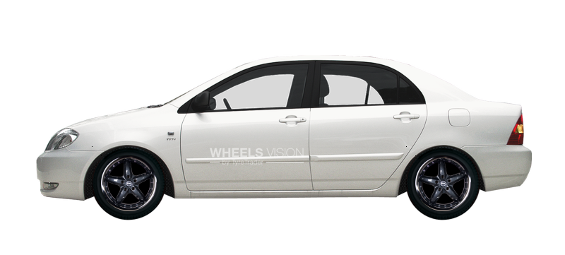 Wheel Racing Wheels H-303 for Toyota Corolla IX (E120, E130) Restayling Sedan