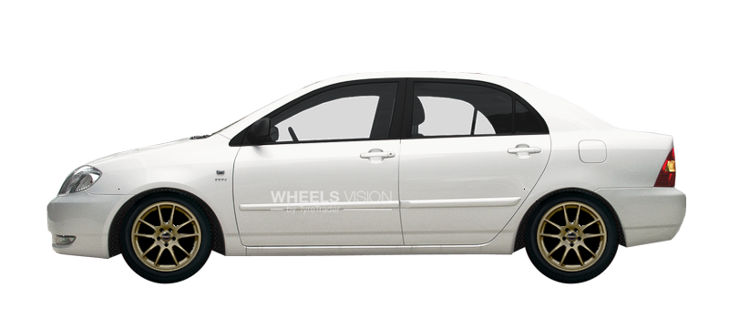 Wheel Borbet RS for Toyota Corolla IX (E120, E130) Restayling Sedan