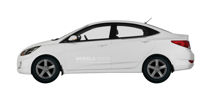 Wheel Dezent TX for Hyundai Solaris I Restayling Sedan