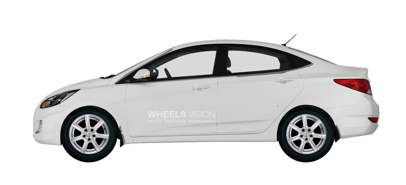 Wheel Rial Davos for Hyundai Solaris I Restayling Sedan