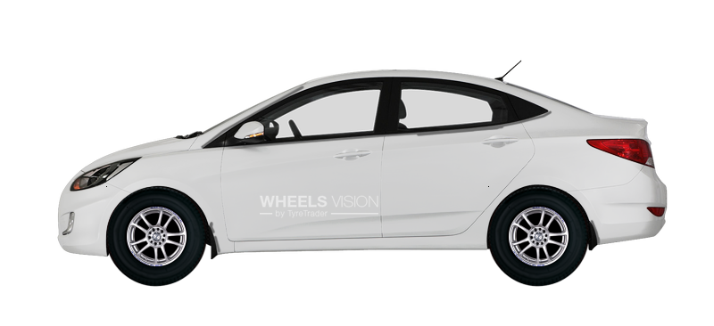 Wheel Racing Wheels H-161 for Hyundai Solaris I Restayling Sedan