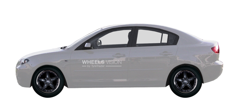 Wheel Racing Wheels H-303 for Mazda 3 I (BK) Restayling Sedan