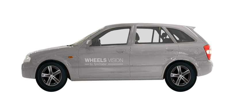Wheel Racing Wheels H-412 for Mazda 323 VI (BJ) Restayling Hetchbek 5 dv.