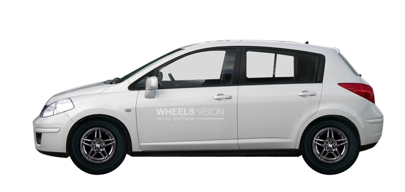 Wheel Racing Wheels H-109 for Nissan Tiida I Restayling Hetchbek 5 dv.
