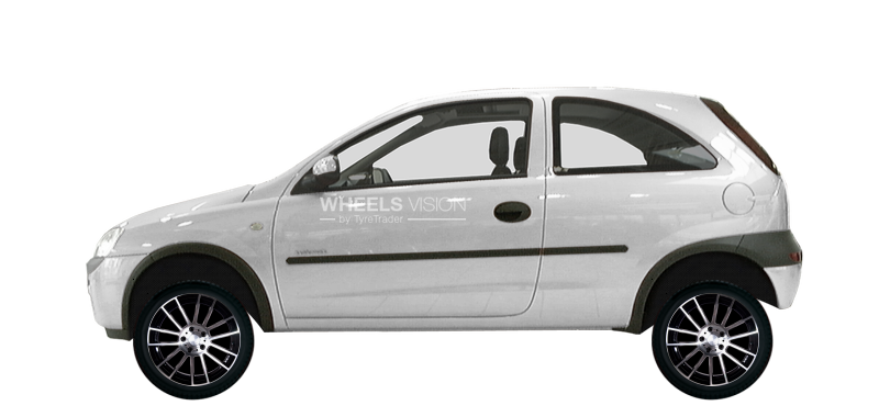 Диск Racing Wheels H-408 на Opel Corsa C Рестайлинг Хэтчбек 3 дв.