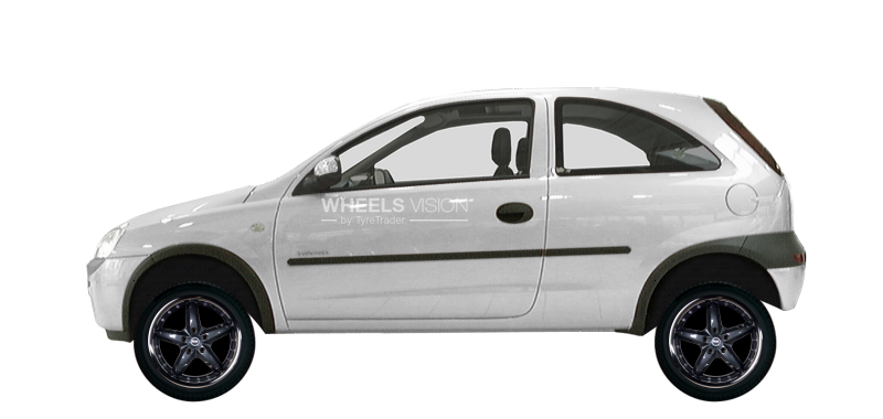 Диск Racing Wheels H-303 на Opel Corsa C Рестайлинг Хэтчбек 3 дв.