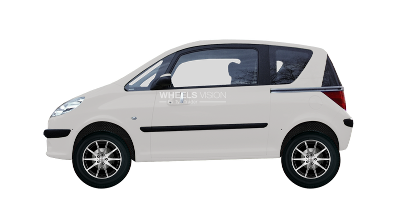 Wheel Dezent V for Peugeot 1007