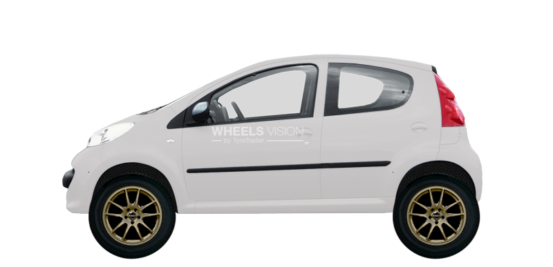 Wheel Borbet RS for Peugeot 107 I Restayling 2 Hetchbek 5 dv.