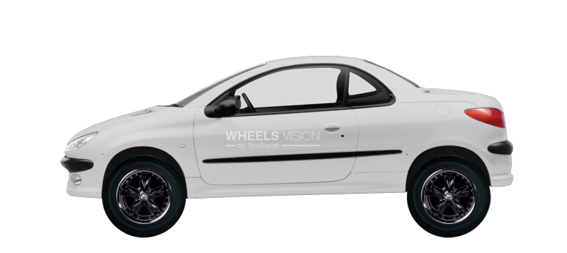 Wheel Racing Wheels H-302 for Peugeot 206 Kabriolet