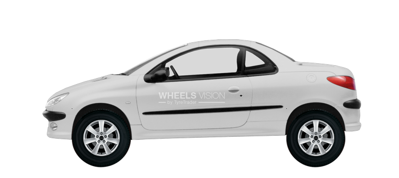 Wheel Borbet CA for Peugeot 206 Kabriolet