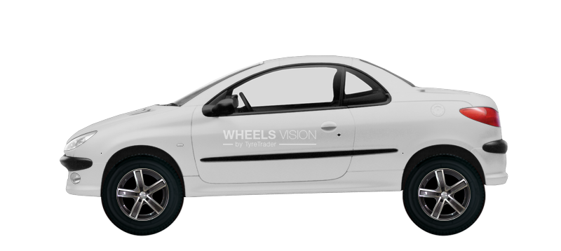Wheel Racing Wheels H-412 for Peugeot 206 Kabriolet