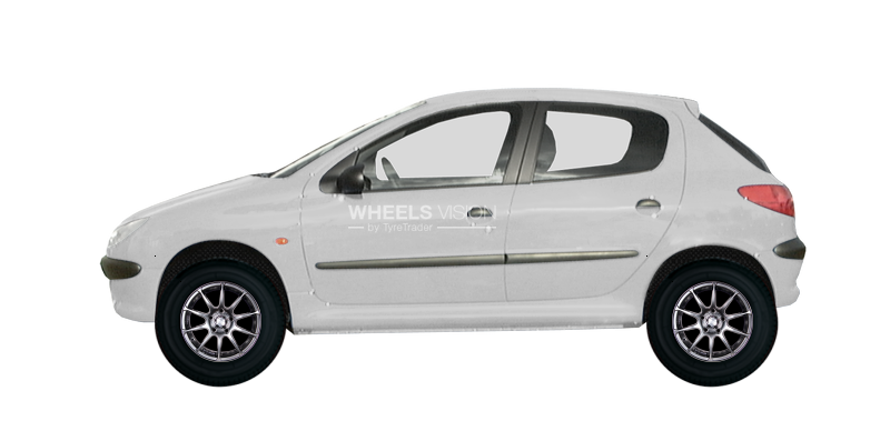 Диск Racing Wheels H-158 на Peugeot 206 Хэтчбек 5 дв.
