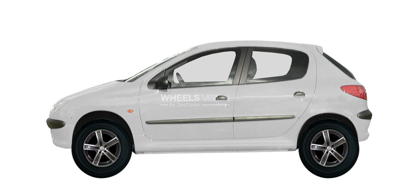 Диск Racing Wheels H-412 на Peugeot 206 Хэтчбек 5 дв.