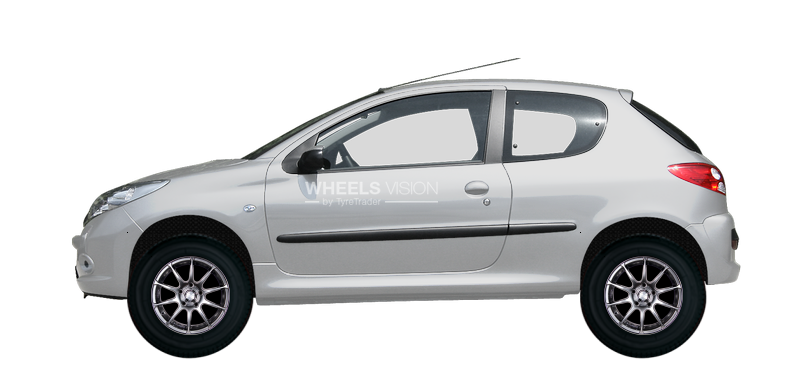 Диск Racing Wheels H-158 на Peugeot 206 Хэтчбек 3 дв.