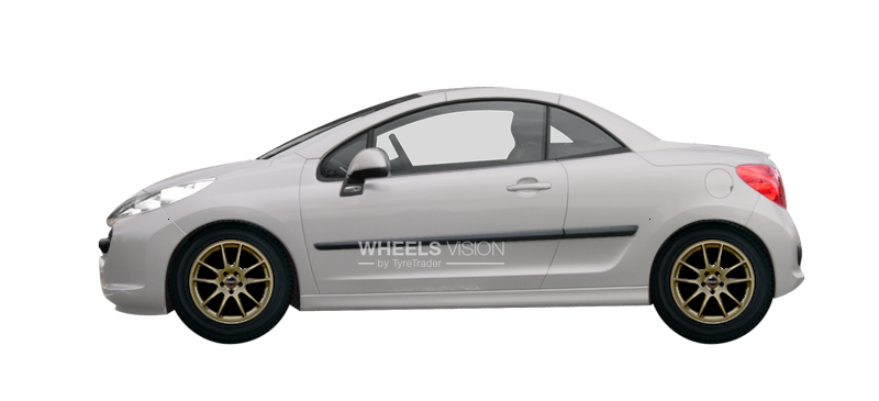 Wheel Borbet RS for Peugeot 207 Kabriolet