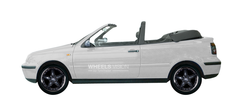 Диск Racing Wheels H-303 на Volkswagen Golf III Кабриолет