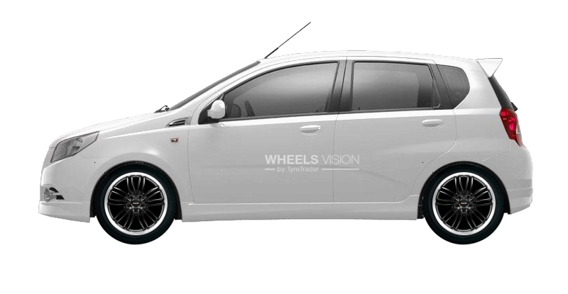 Wheel Alutec Black Sun for Chevrolet Aveo I Restayling Hetchbek 5 dv.